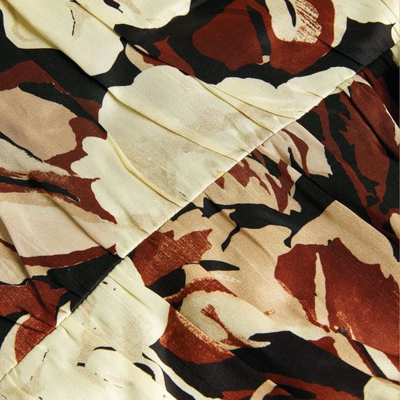 SIR the label Floral Maxi Dress - Cream and Brown - Picture 3 of 14